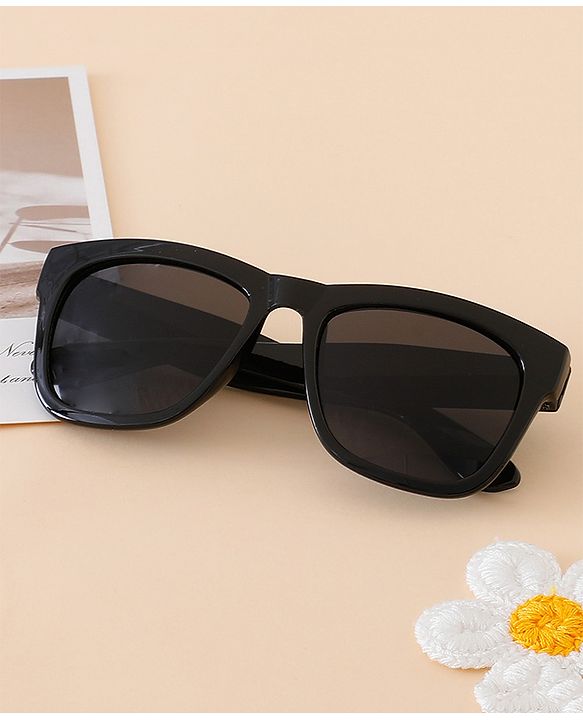 Babyhug Free Size Solid Color Sunglasses - Black & Red