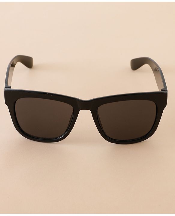 Babyhug Free Size Solid Color Sunglasses - Black & Red