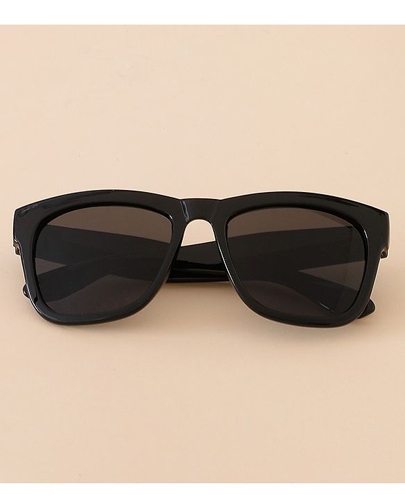 Babyhug Free Size Solid Color Sunglasses - Black & Red