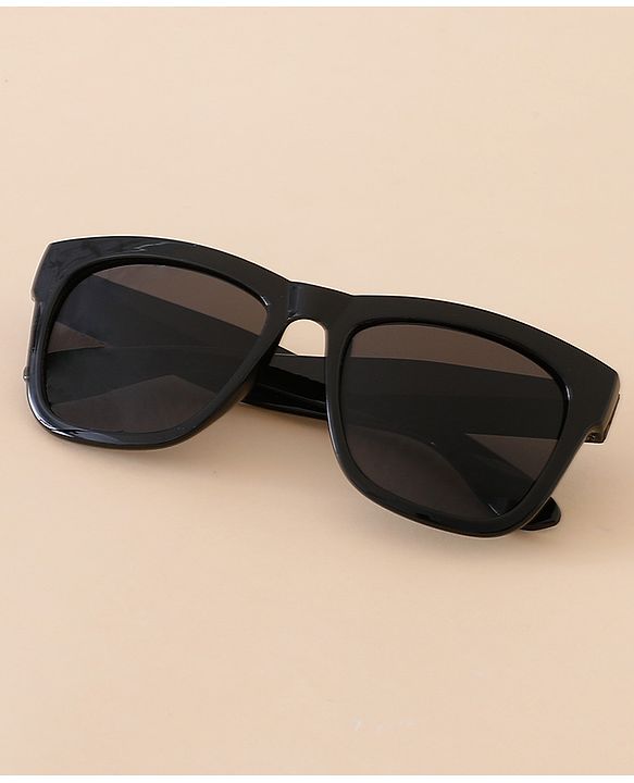 Babyhug Free Size Solid Color Sunglasses - Black & Red