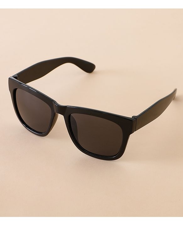 Babyhug Free Size Solid Color Sunglasses - Black & Red