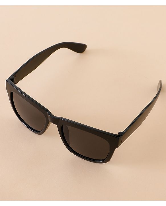 Babyhug Free Size Solid Color Sunglasses - Black & Red