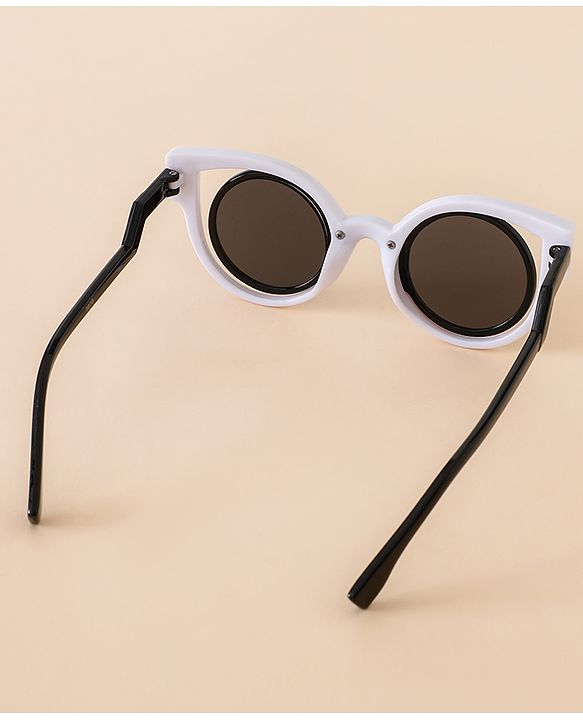 Babyhug Free Size Solid Color Sunglasses - Black & White