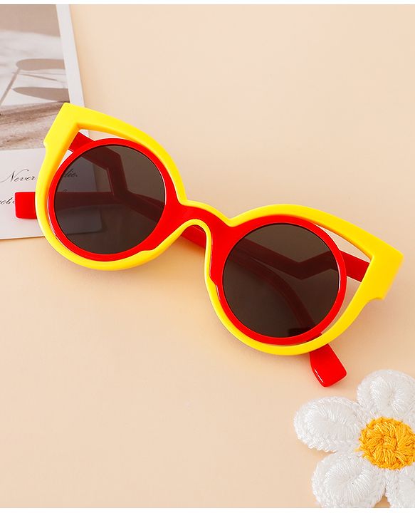 Babyhug Free Size Solid Color Sunglasses - Black & White