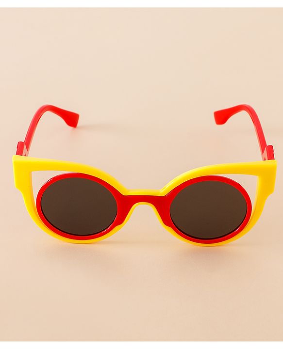 Babyhug Free Size Solid Color Sunglasses - Black & White