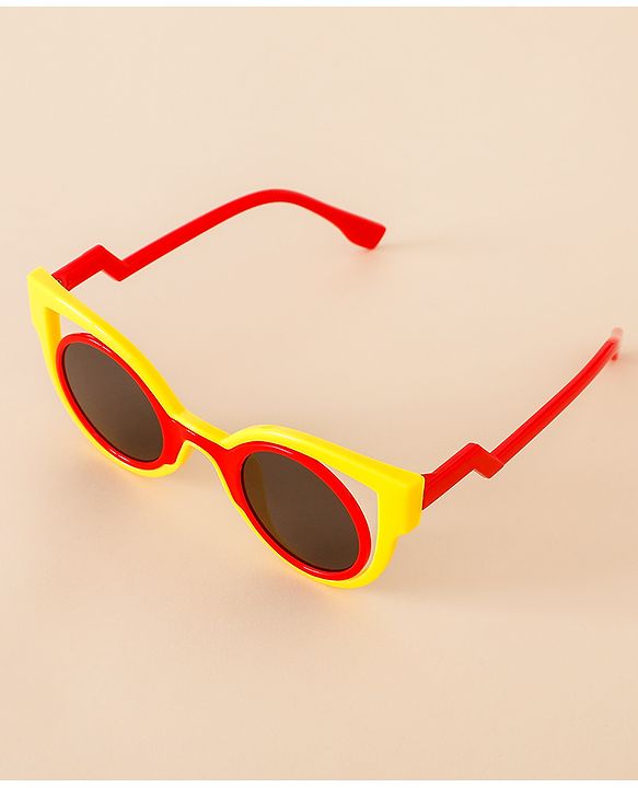 Babyhug Free Size Solid Color Sunglasses - Black & White