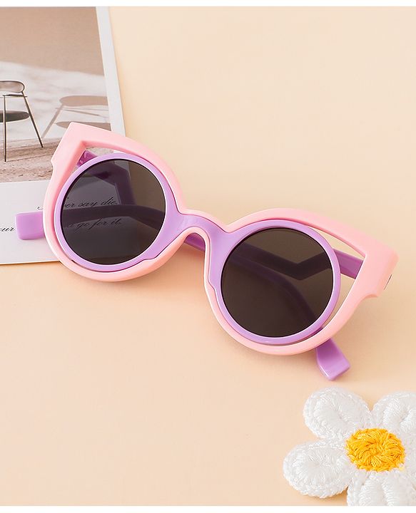 Babyhug Free Size Solid Color Sunglasses - Black & White