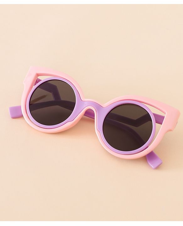 Babyhug Free Size Solid Color Sunglasses - Black & White