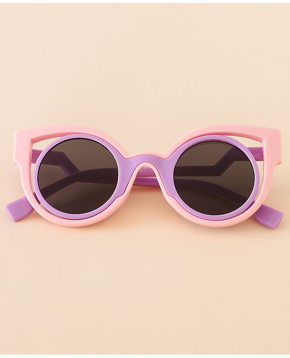 Babyhug Free Size Solid Color Sunglasses - Black & White