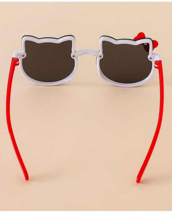 Babyhug Solid Coloured Sunglasses With Bow Applique - Black & Blue