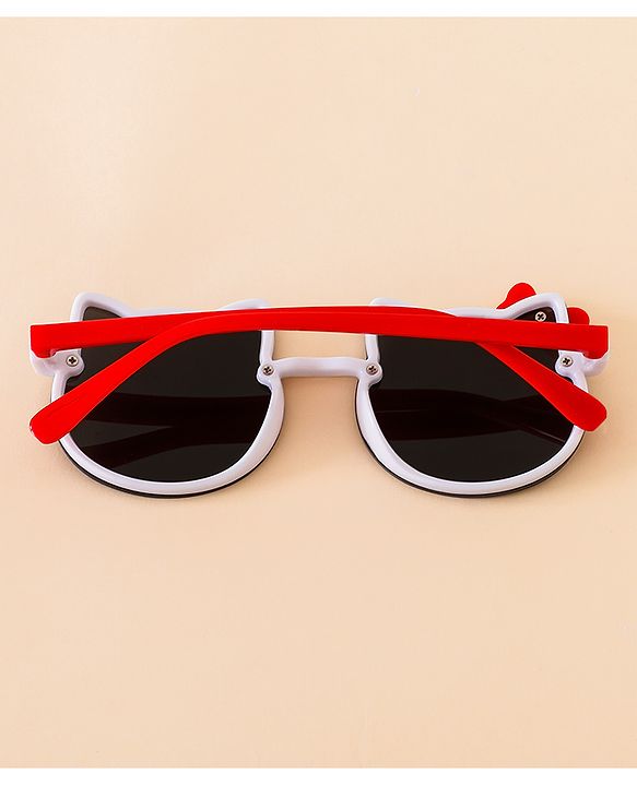 Babyhug Solid Coloured Sunglasses With Bow Applique - Black & Blue