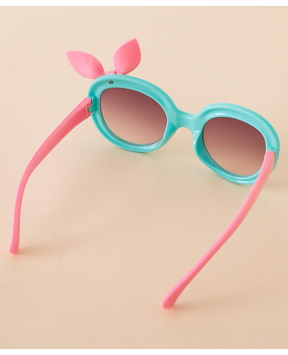 Babyhug Solid Coloured Sunglasses With Bow Applique - Black & Red