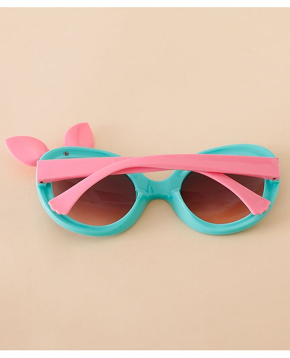 Babyhug Solid Coloured Sunglasses With Bow Applique - Black & Red