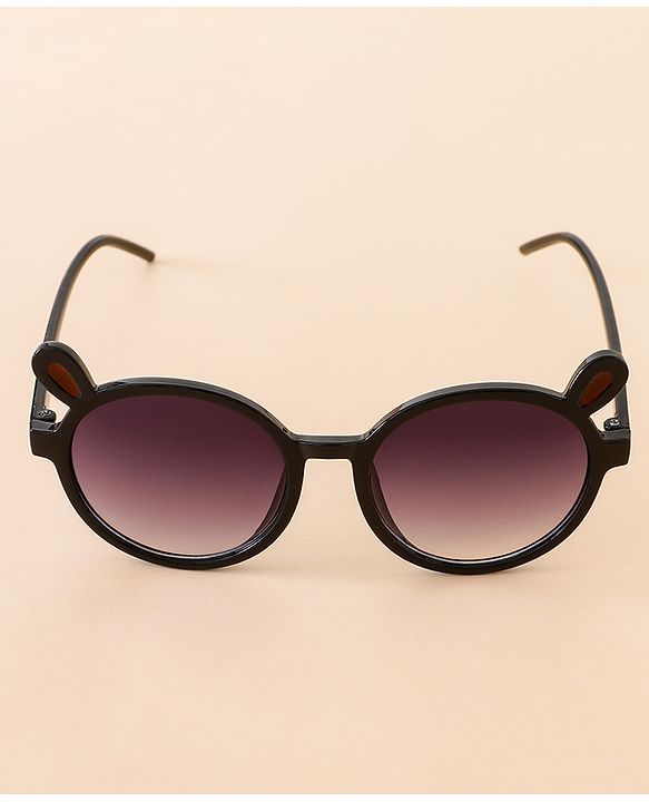 Babyhug Solid Coloured Sunglasses With Applique - Black