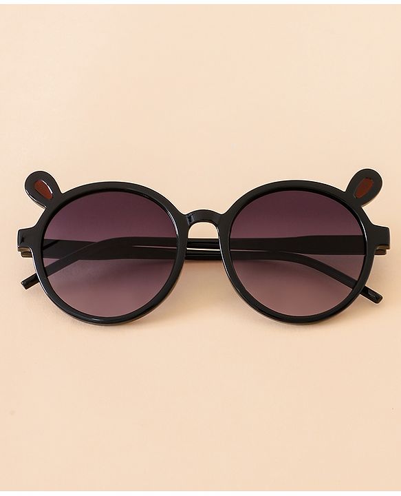 Babyhug Solid Coloured Sunglasses With Applique - Black