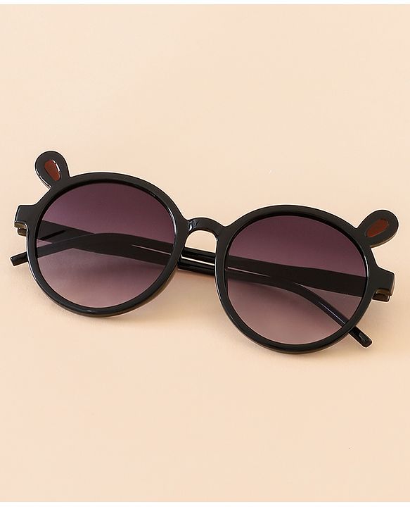 Babyhug Solid Coloured Sunglasses With Applique - Black
