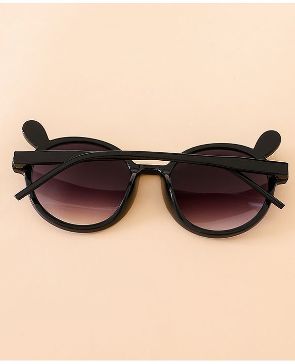 Babyhug Solid Coloured Sunglasses With Applique - Black