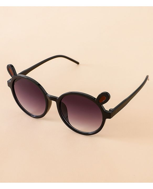 Babyhug Solid Coloured Sunglasses With Applique - Black
