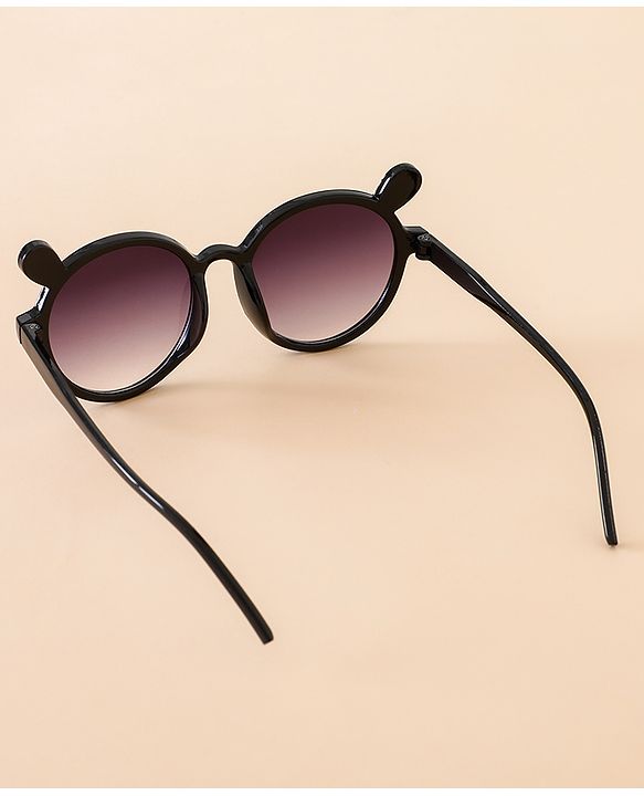 Babyhug Solid Coloured Sunglasses With Applique - Black