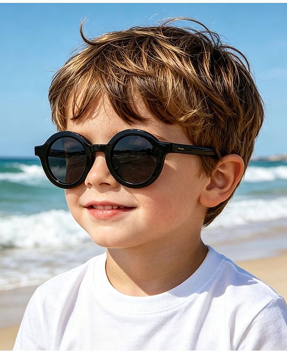 Babyhug Free Size Solid Color Sunglasses - Black