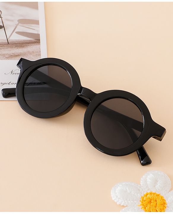 Babyhug Free Size Solid Color Sunglasses - Black