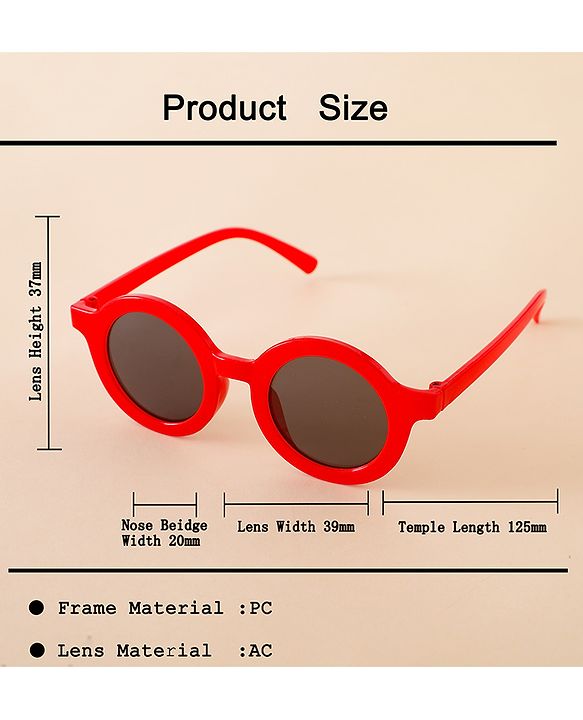 Babyhug Free Size Solid Color Sunglasses - Black