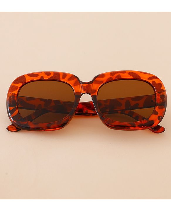 Babyhug Free Size Leopard Print Sunglasses  - Brown