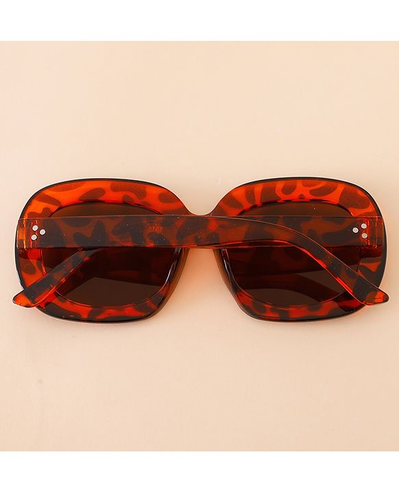 Babyhug Free Size Leopard Print Sunglasses  - Brown