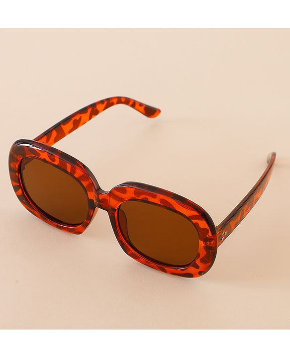 Babyhug Free Size Leopard Print Sunglasses  - Brown