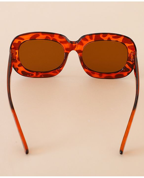 Babyhug Free Size Leopard Print Sunglasses  - Brown