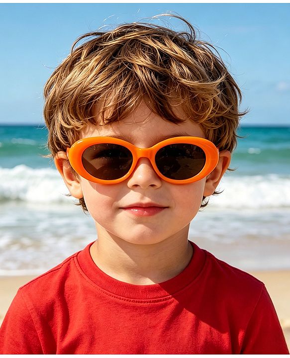 Babyhug Free Size Solid Coloured Sunglasses - Beige
