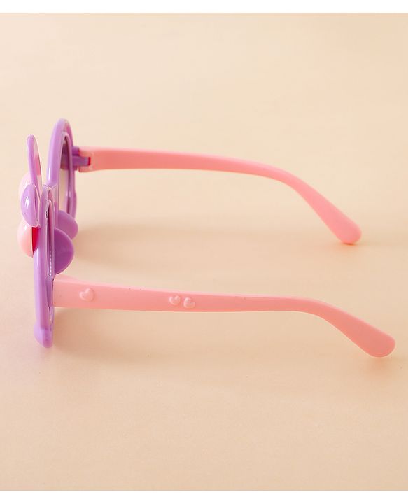 Babyhug Solid Coloured  Sunglasses With Applique - Purple