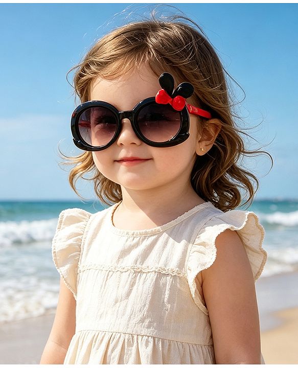 Babyhug Solid Coloured  Sunglasses With Applique - Purple