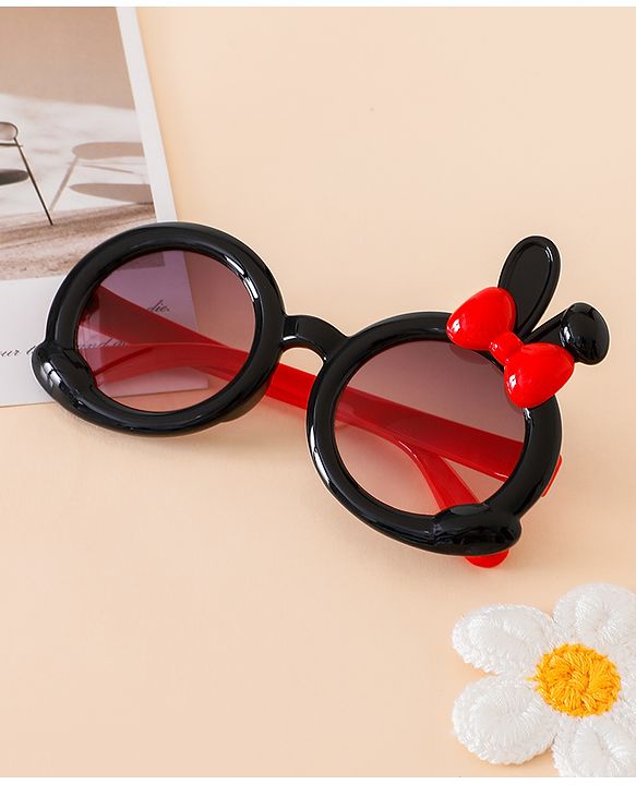 Babyhug Solid Coloured  Sunglasses With Applique - Purple