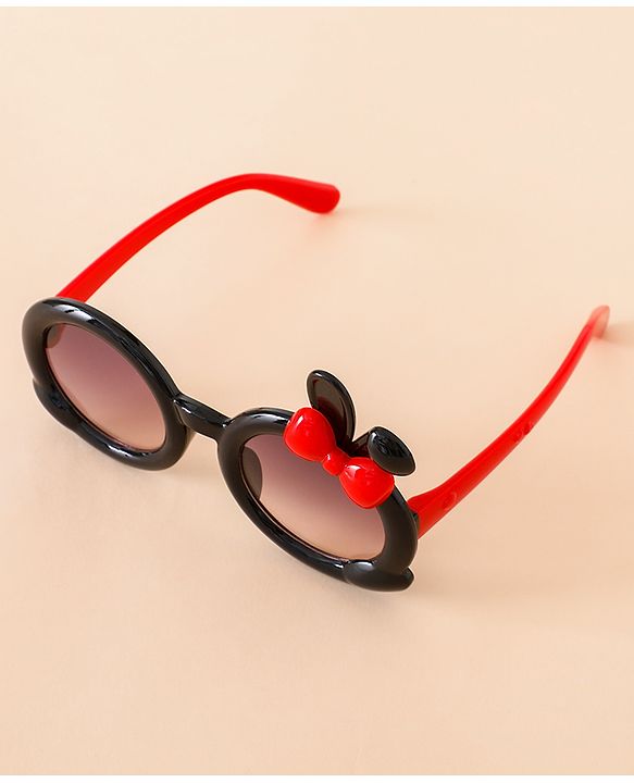 Babyhug Solid Coloured  Sunglasses With Applique - Purple