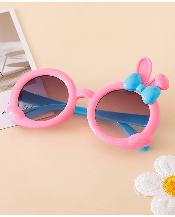 Babyhug Solid Coloured  Sunglasses With Applique - Purple