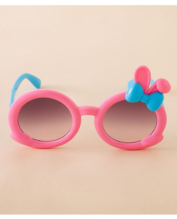 Babyhug Solid Coloured  Sunglasses With Applique - Purple