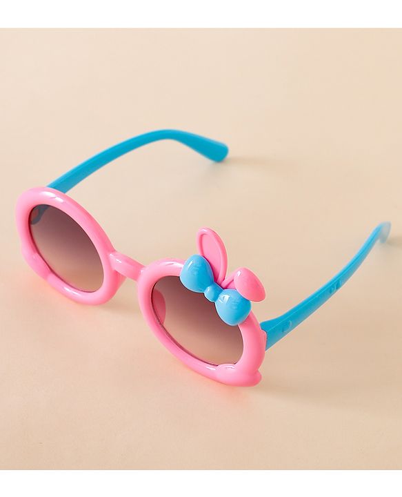 Babyhug Solid Coloured  Sunglasses With Applique - Purple