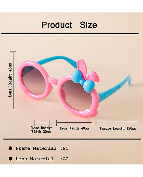 Babyhug Solid Coloured  Sunglasses With Applique - Purple