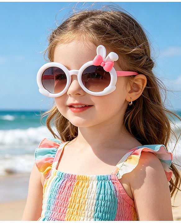 Babyhug Solid Coloured  Sunglasses With Applique - Purple