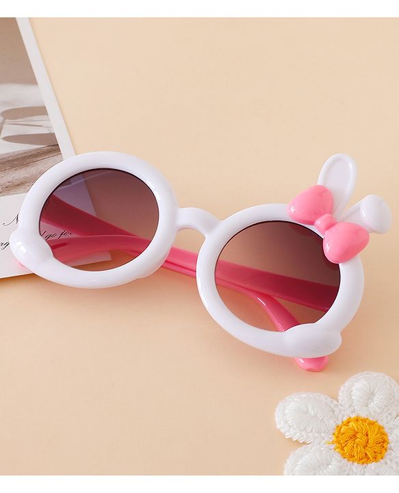 Babyhug Solid Coloured  Sunglasses With Applique - Purple
