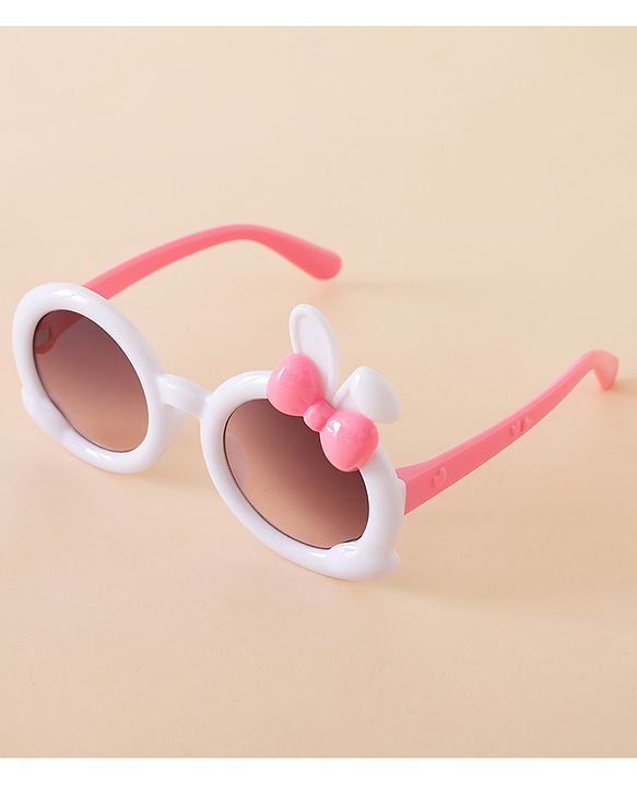 Babyhug Solid Coloured  Sunglasses With Applique - Purple