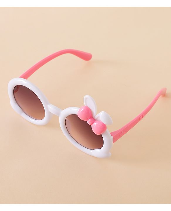 Babyhug Solid Coloured  Sunglasses With Applique - Purple