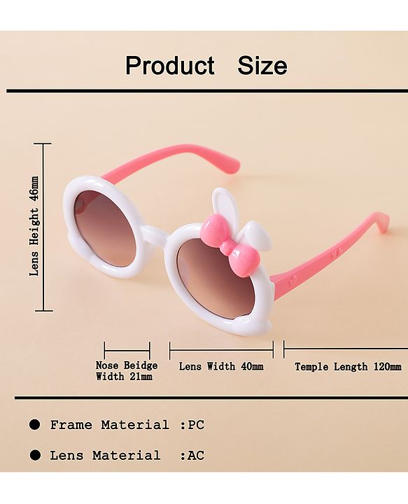 Babyhug Solid Coloured  Sunglasses With Applique - Purple