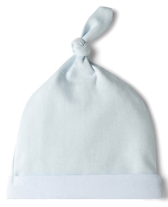 Babyhug 100% Cotton Interlock Knit Cap With Rainbow Applique White & Green Pack of 2 - Diameter 15