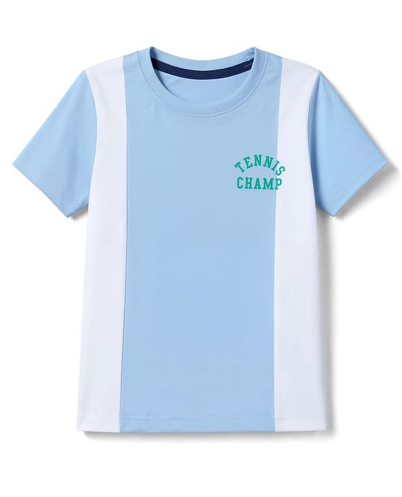 Babyhug 100% Cotton Single Jersey Knit Half Sleeves T-Shirt With Text Print & Shorts With Cargo Pockets - Blue