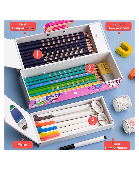 Invite Enterprise Multi-Layer Password Lock Pencil Box for Kids