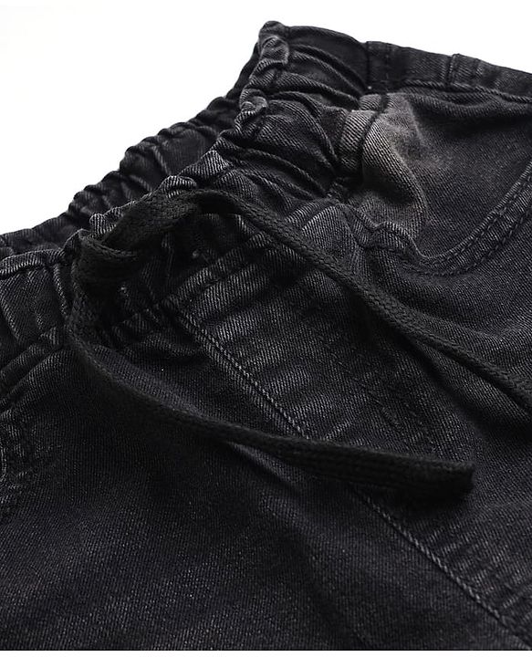 Pine Kids Denim Woven Full Length Jeans in Black