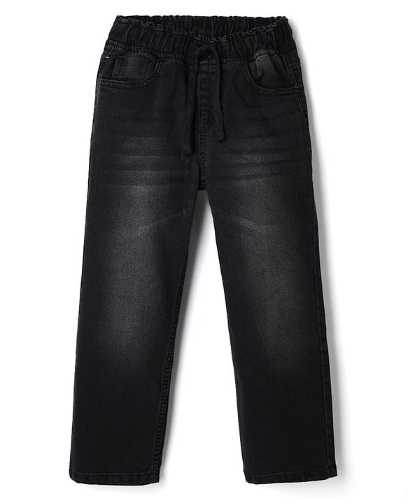 Pine Kids Denim Woven Full Length Jeans in Black