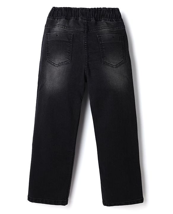 Pine Kids Denim Woven Full Length Jeans in Black